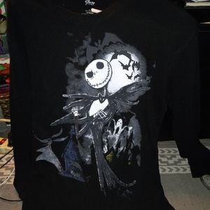 Disney long sleeve black nightmare before Xmas thermal shirt